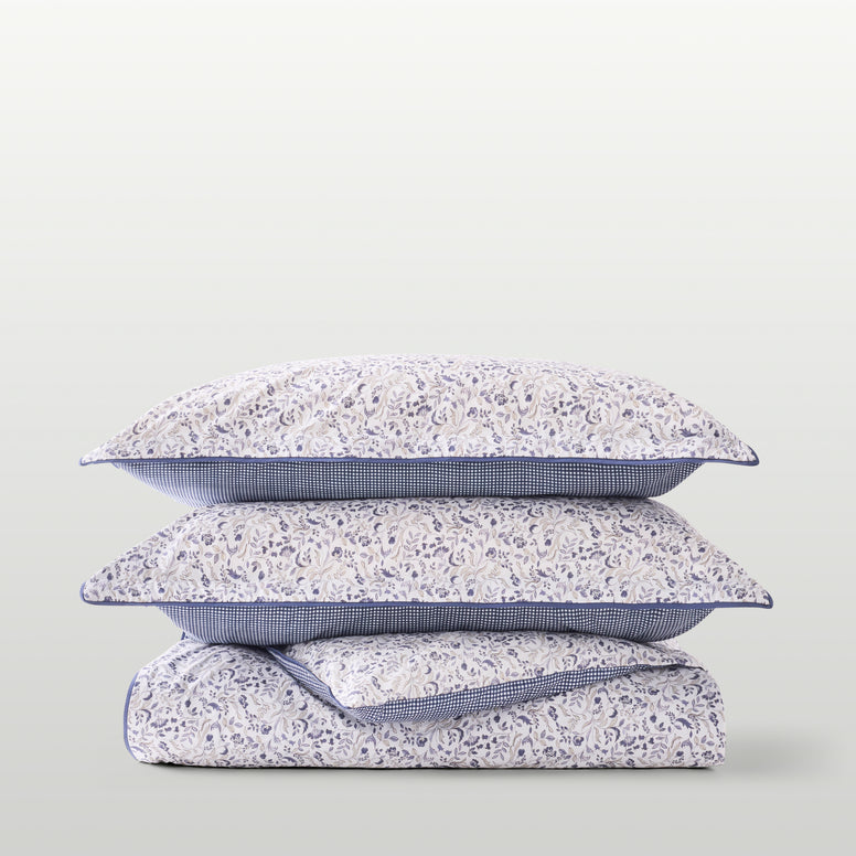 Ditsy Gingham Duvet Cover Set