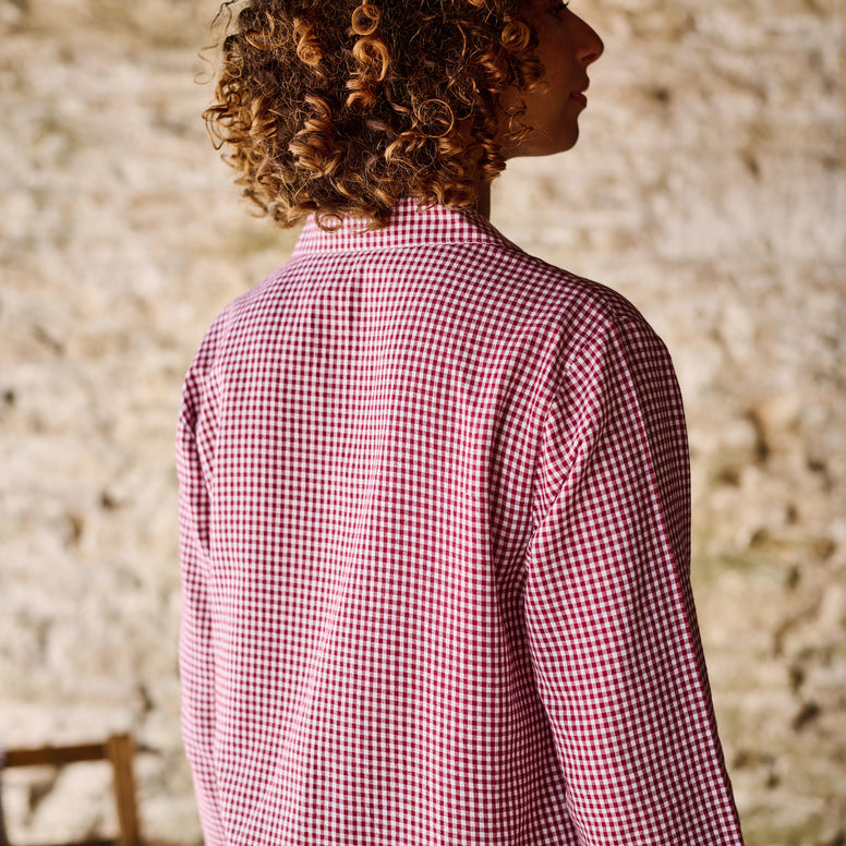 Gingham Ruffle Pyjama
