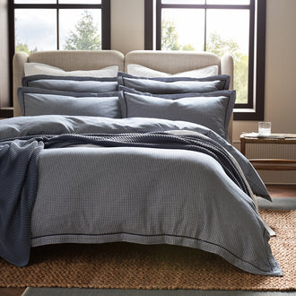 Gingham Oxford Duvet Cover Set