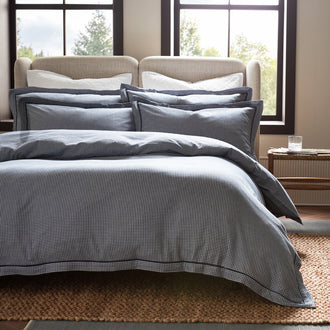 Gingham Oxford Duvet Cover Set