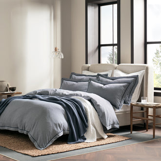 Gingham Oxford Duvet Cover Set