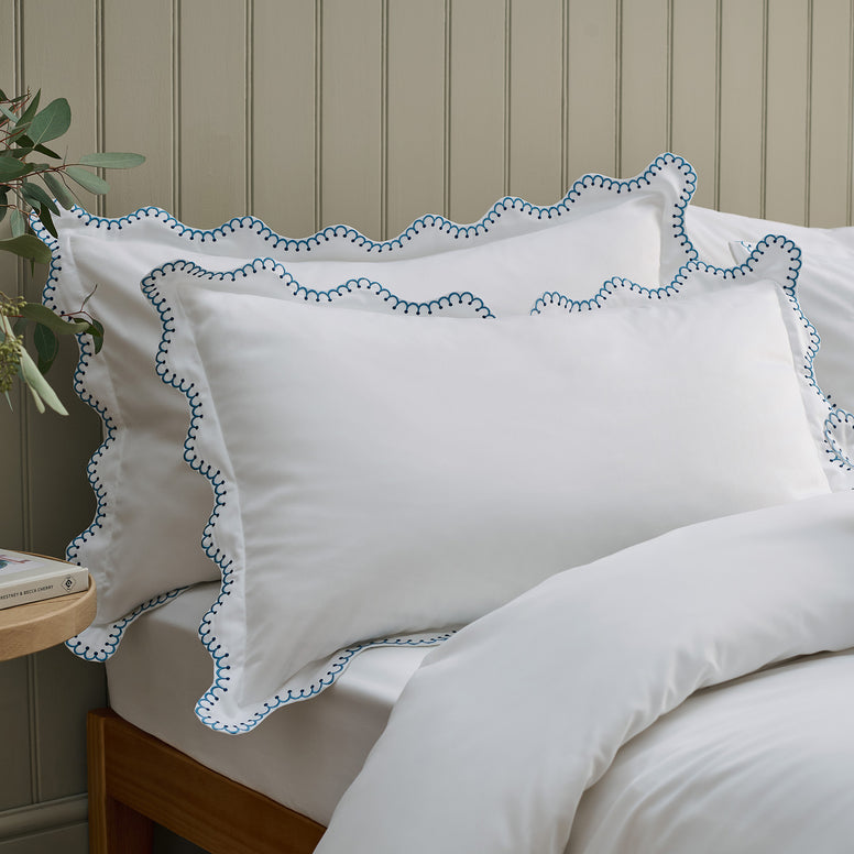 Lucerne Scallop Pillowcase Pair