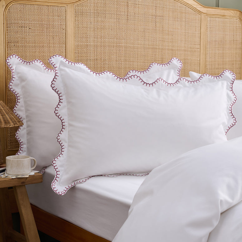 Lucerne Scallop Pillowcase Pair