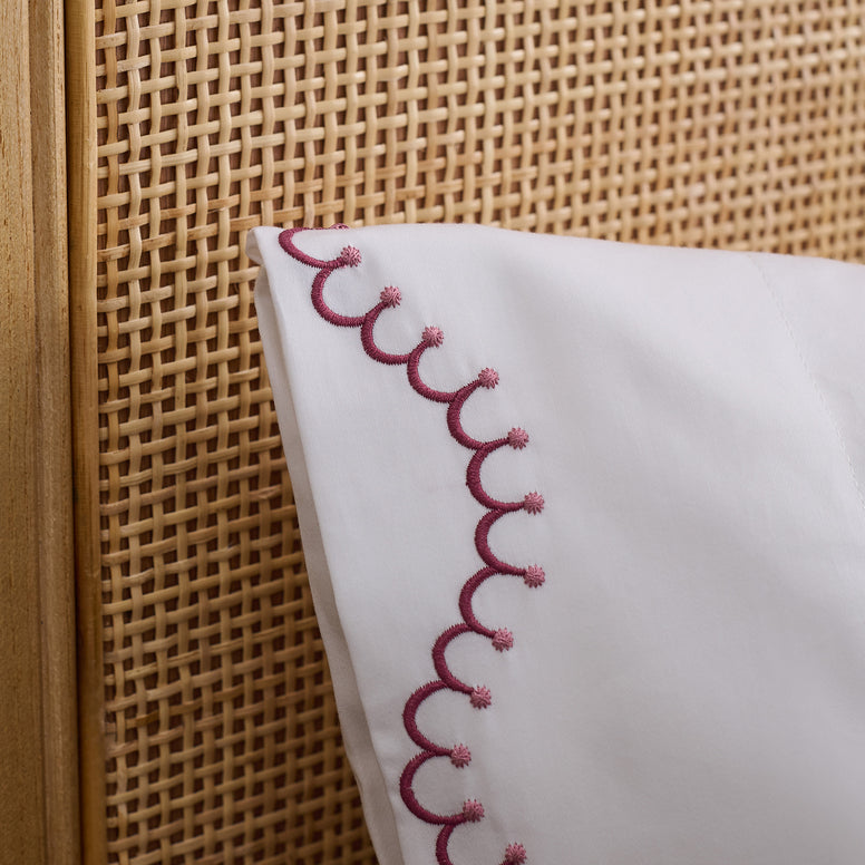 Lucerne Scallop Pillowcase Pair