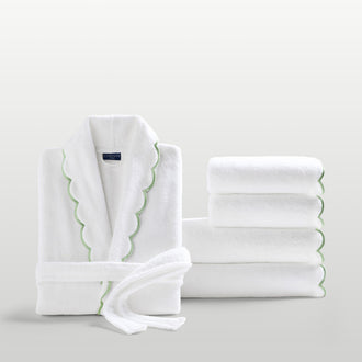 Scallop Robe & Towel Bundle