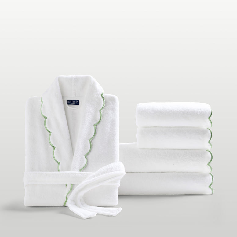 Scallop Robe & Towel Bundle