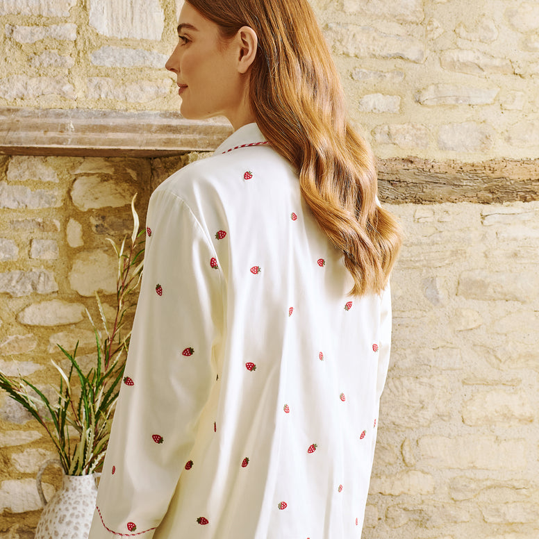 Strawberry Embroidery  PJs