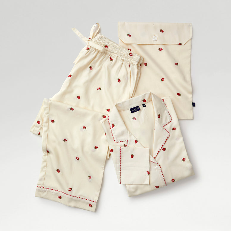 Strawberry Embroidery  PJs