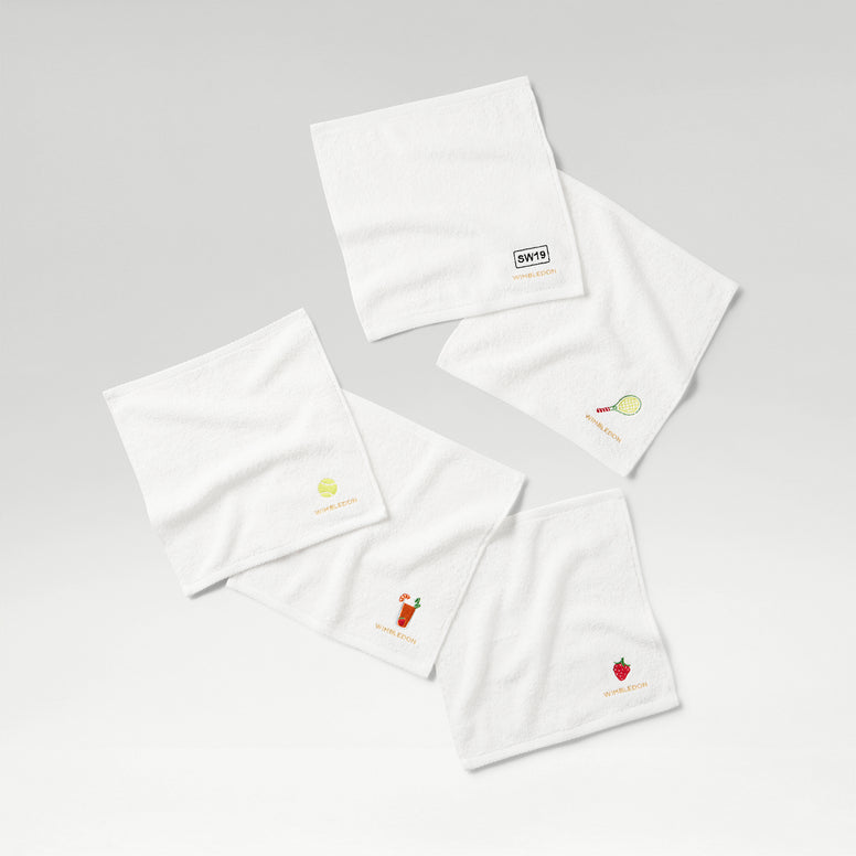 Wimbledon Icons Face Cloth Set (5-Pack)
