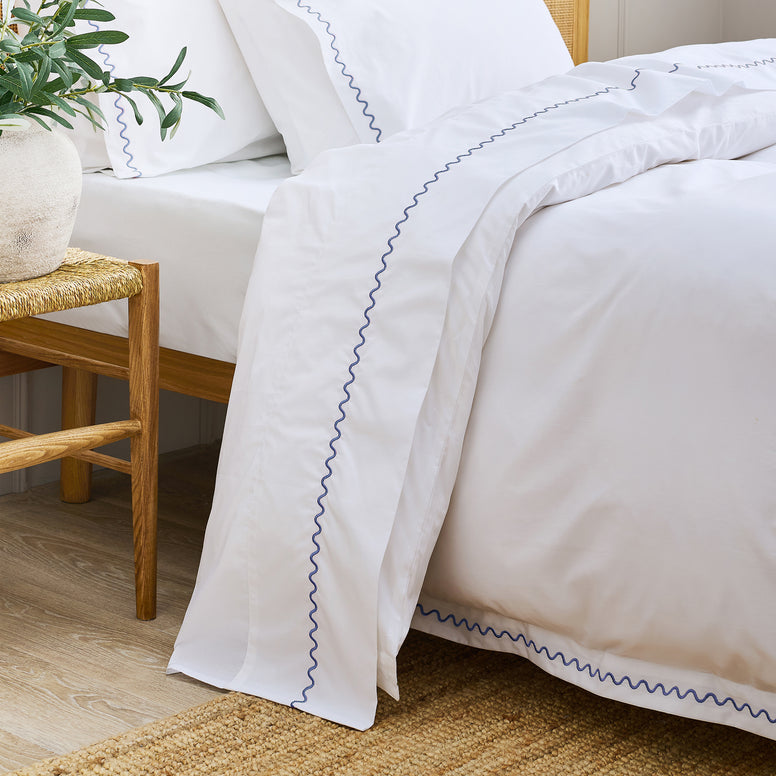 Wave Embroidery Bundle Sheet Set
