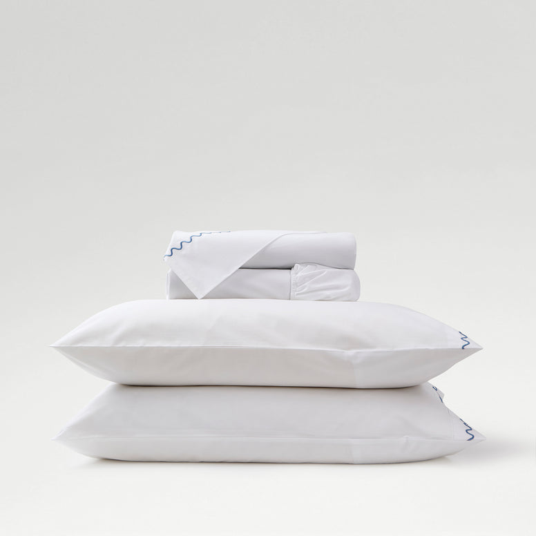 Wave Embroidery Bundle Sheet Set