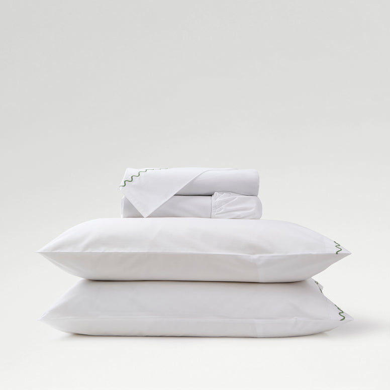 Wave Embroidery Bundle Sheet Set