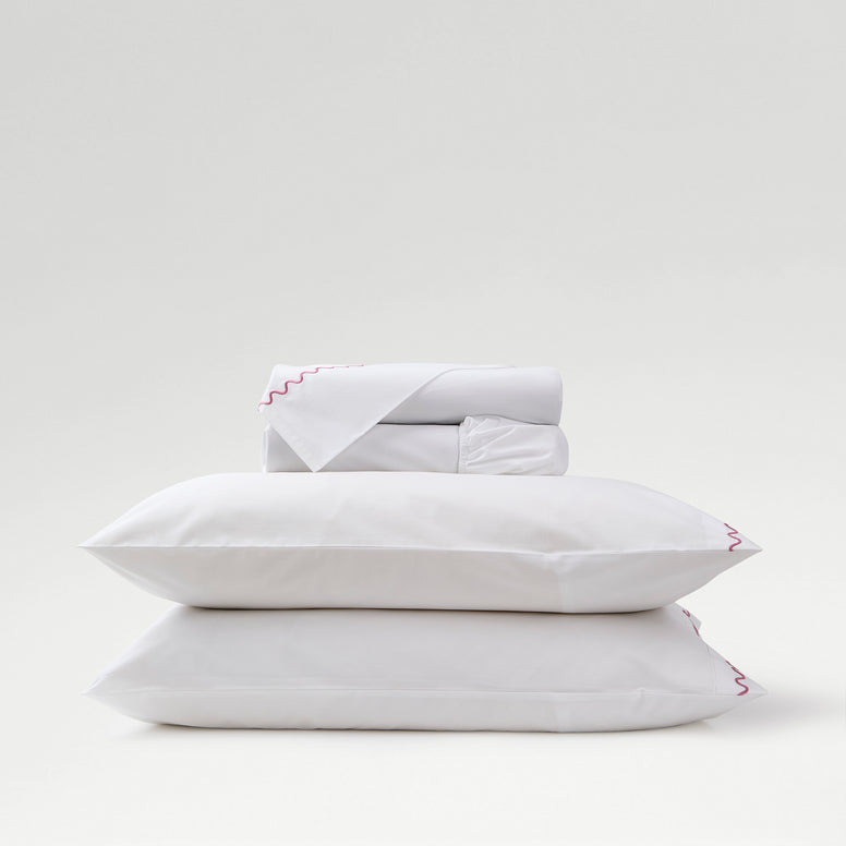 Wave Embroidery Bundle Sheet Set